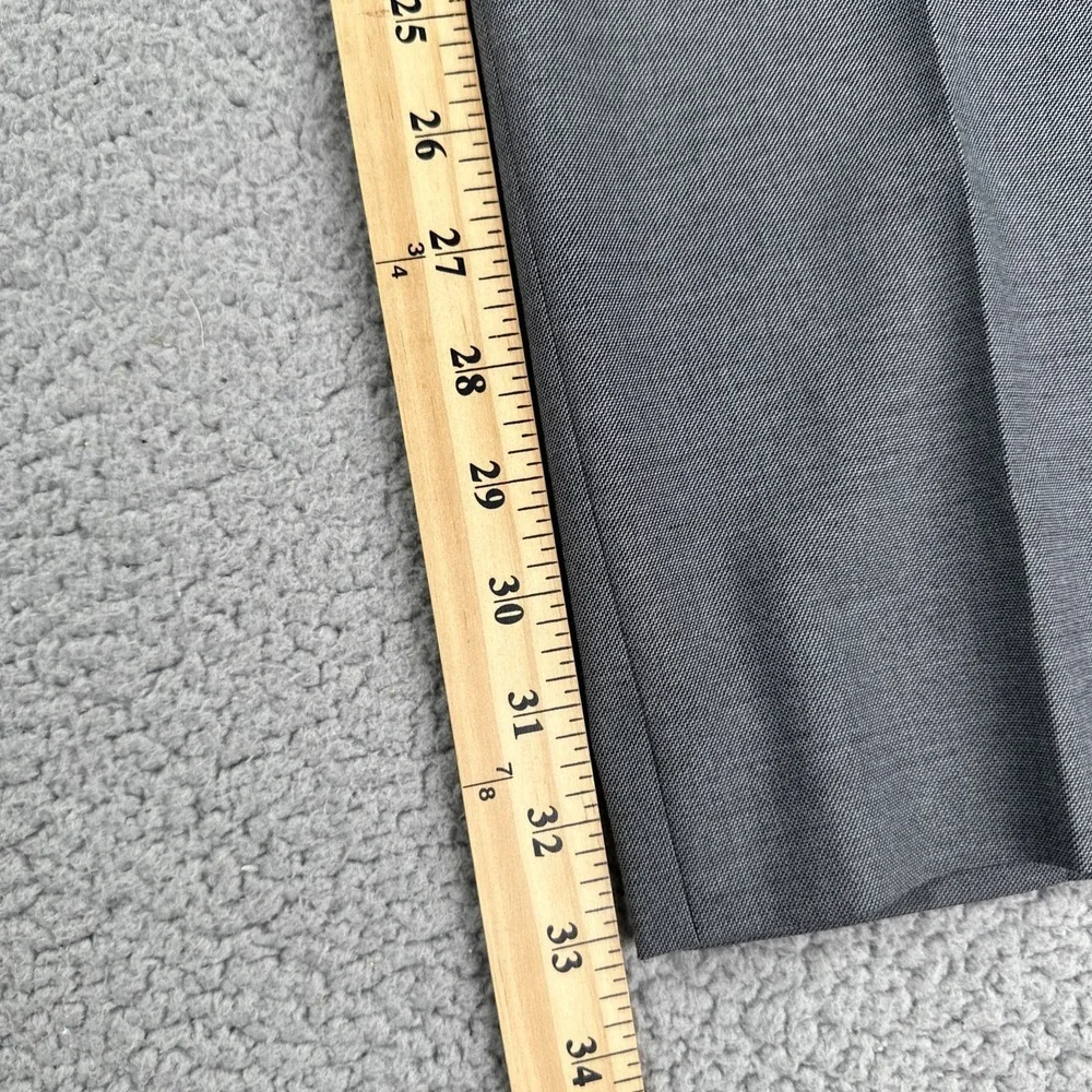Banana Republic Slim Fit Dress Pants Men 34x34 Grey Sharkskin Stretch Preppy‎